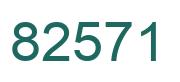 Número 82571 imagen verde