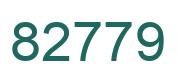 Number 82779 green image