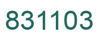 Número 831103 imagen verde