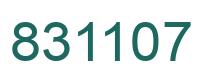 Number 831107 green image