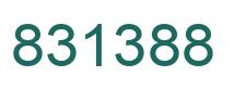 Number 831388 green image