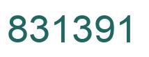 Number 831391 green image
