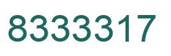 Número 8333317 imagen verde