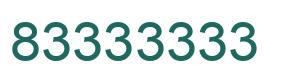 Number 83333333 green image