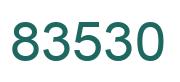 Number 83530 green image