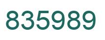 Number 835989 green image
