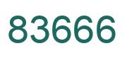 Número 83666 imagen verde