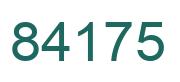 Número 84175 imagen verde