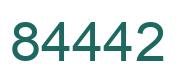 Number 84442 green image