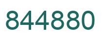 Number 844880 green image