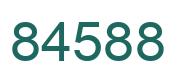 Número 84588 imagen verde