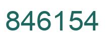 Número 846154 imagen verde