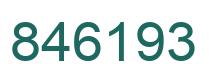 Número 846193 imagen verde
