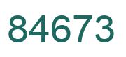 Zahl 84673 grün bild