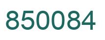 Número 850084 imagen verde