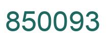 Número 850093 imagen verde