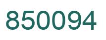 Number 850094 green image