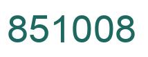 Número 851008 imagen verde