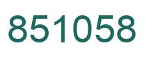 Número 851058 imagen verde