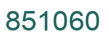 Número 851060 imagen verde