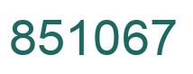 Número 851067 imagen verde