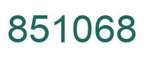 Number 851068 green image