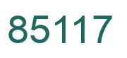 Number 85117 green image