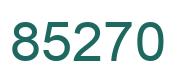 Number 85270 green image