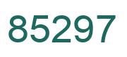 Number 85297 green image