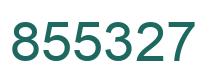 Number 855327 green image
