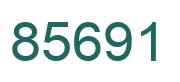 Number 85691 green image