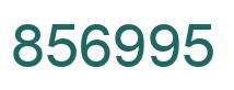 Number 856995 green image