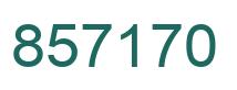Número 857170 imagen verde