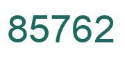Number 85762 green image