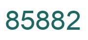 Number 85882 green image