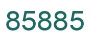 Number 85885 green image