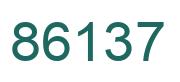 Número 86137 imagen verde