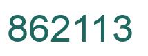 Número 862113 imagen verde