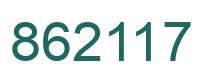 Number 862117 green image