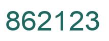 Número 862123 imagen verde