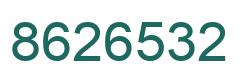 Número 8626532 imagen verde