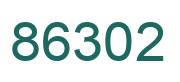Number 86302 green image