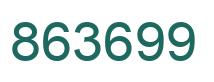 Number 863699 green image