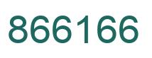 Number 866166 green image