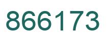 Number 866173 green image