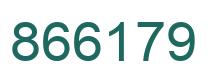Number 866179 green image
