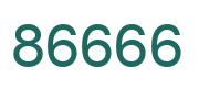 Number 86666 green image