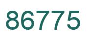 Número 86775 imagen verde