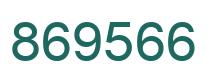 Number 869566 green image
