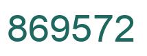 Number 869572 green image